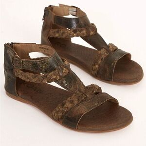 Roan BedStu Posey Brown Gladiator Leather Sandals 7